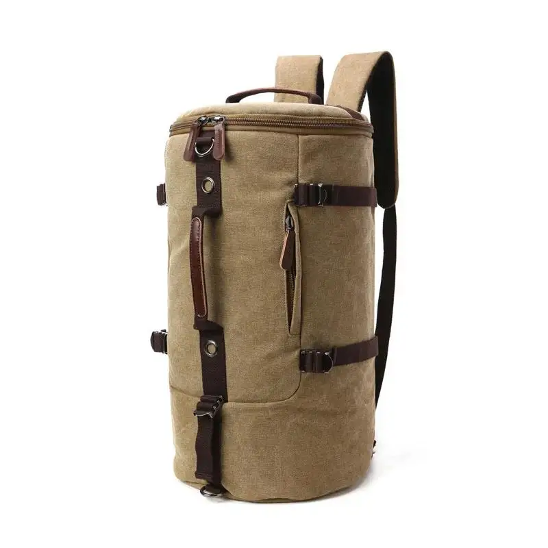 New Fashion Large Man Travel Bag Mountaineering Backpack Male Luggage Canvas Bucket Shoulder Army Bags For Boys Men Backpacks