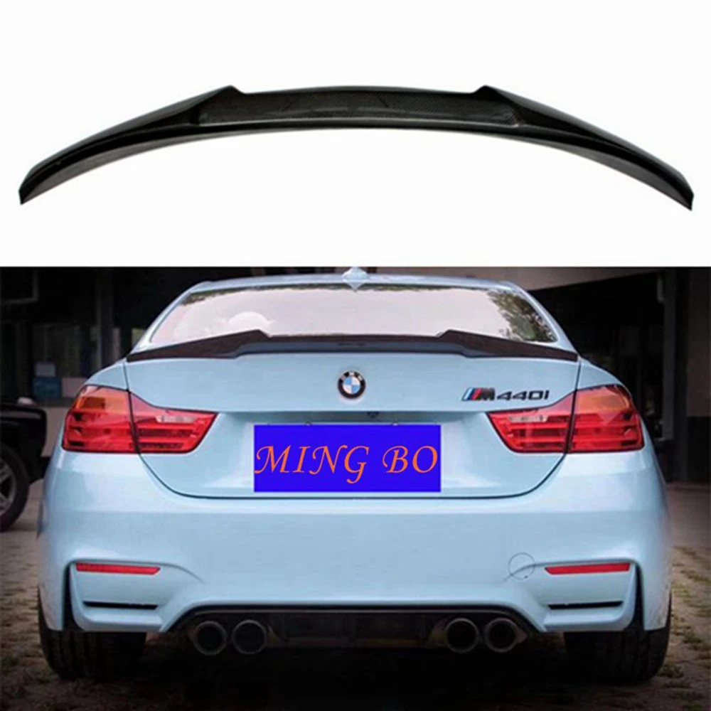 

FOR BMW F32 4 Series 428i 435i 440i 2-Doors 2014-2020 M4 Style Carbon Fiber Car Trunk Trunk Lip Spoiler Wing