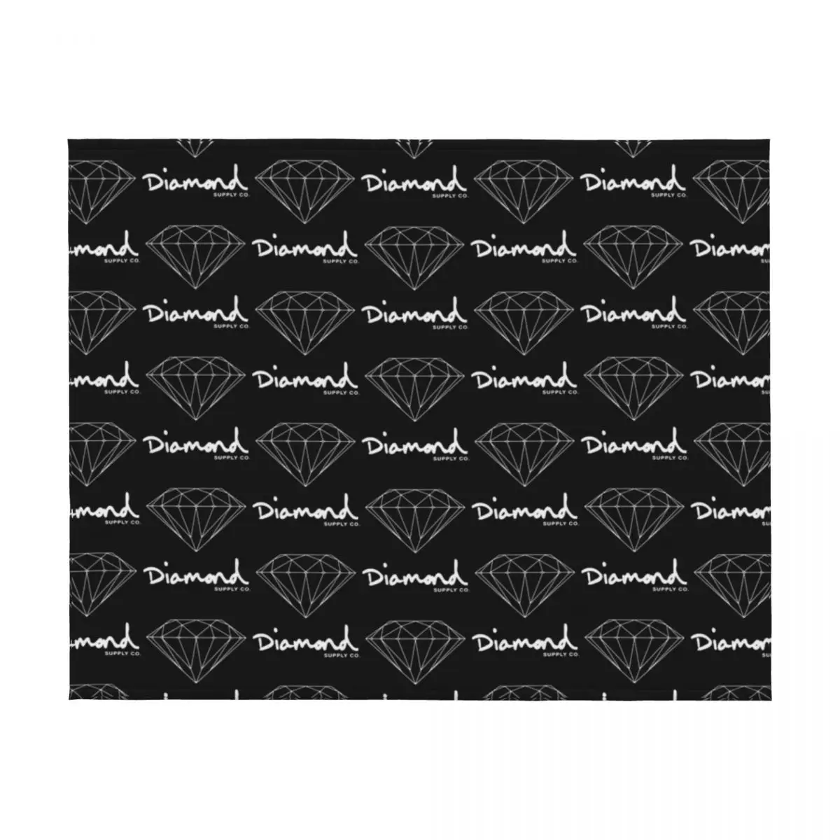 Diamond Supply Co تي شيرت رمي بطانية بطانيات قطيفة ورمي بطانيات منقوشة دافئة #2