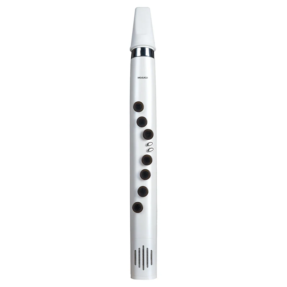 Mooer Electric Blowpipe 30 Synthesized Instrument Sounds White Wind Synth 7 Keys Intelligent Wi100 Mini Electronic Saxophone