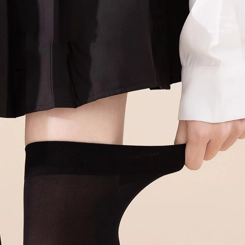 1/3 Paar Damen-Sommer-Kniestrümpfe, einfarbig, leicht, atmungsaktiv, weich, bequem, modisch, JK-Stil, lässige Socken – Detail 6