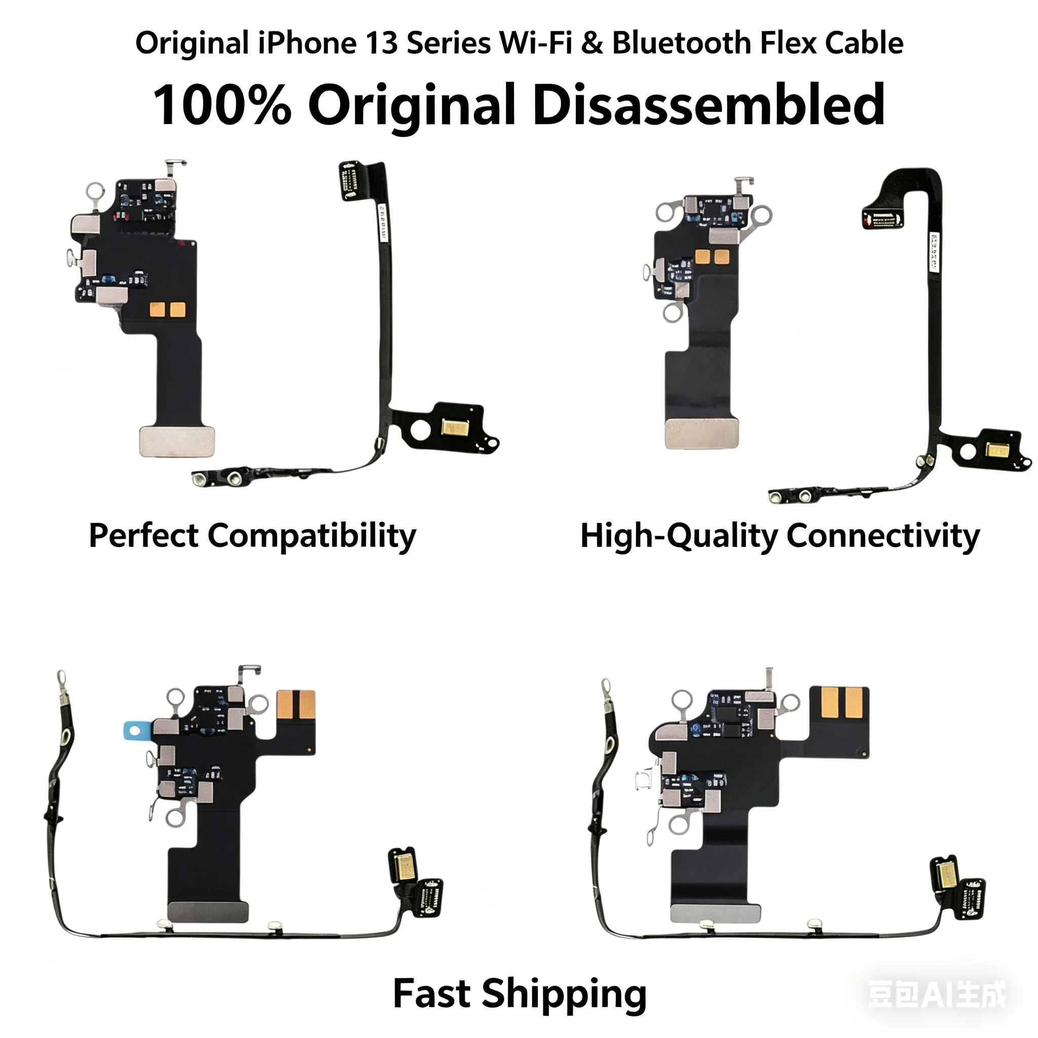 100% OEM Pulled Parts Antenna Flex Cable Bluetooth WiFi NFC Signal Repair Parts Replacement For iPhone 13 Pro Max 13 Mi