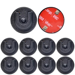 Supporto per microfono CB, supporto per microfono con manopola rotonda, clip per supporto per microfono per radio mobile con retro adesivo per radio bidirezionali portatili