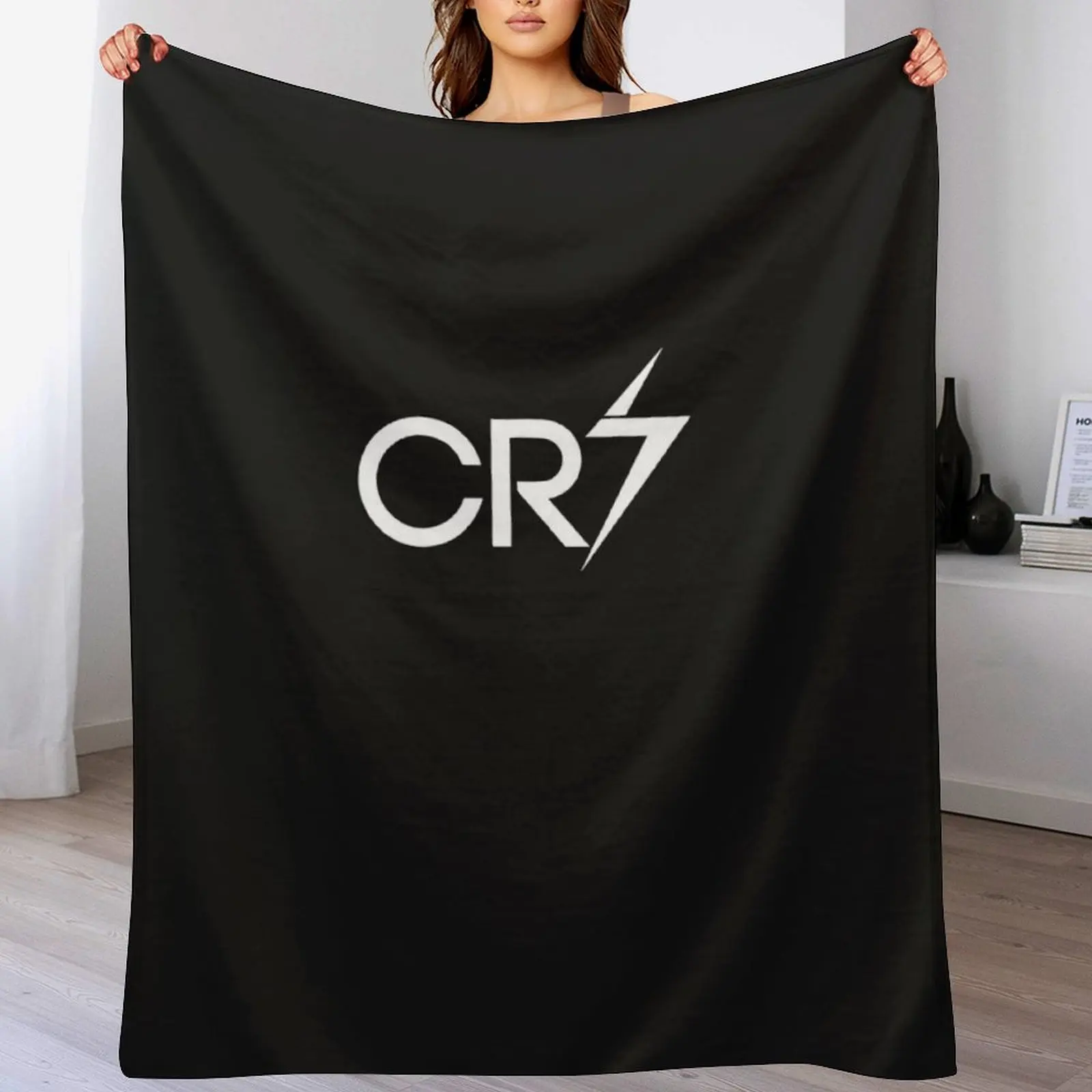 

Best Seller - CR7 Logo Merchandise Essential T-Shirt Throw Blanket Warm Flannel Blanket for Couch Chair Bedroom