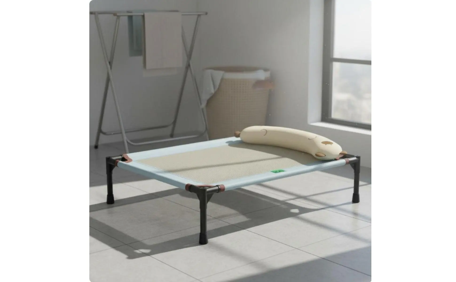 Elevated Dog Bed Moisture-Resistant Raised Pet Cot Dog Camping Bed Scuff-Resistant Resistant All-Season Use for Animals, Indoor