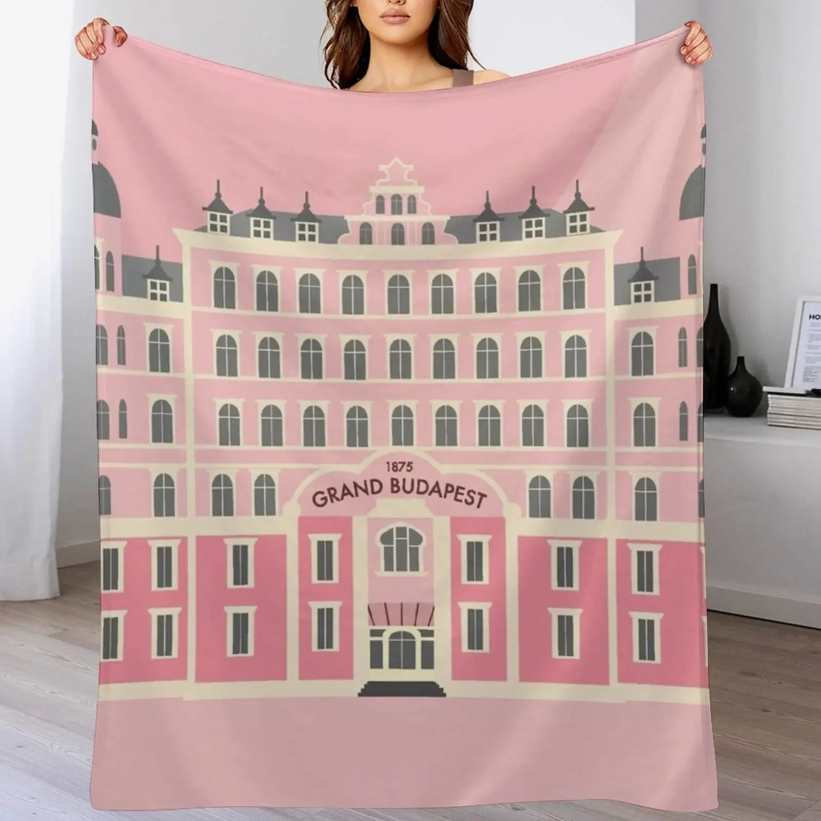Grand Budapest Hotel Poster Wes Movie rushmore Throw Blanket Lightweight Cozy Blanket for Bed Sofa