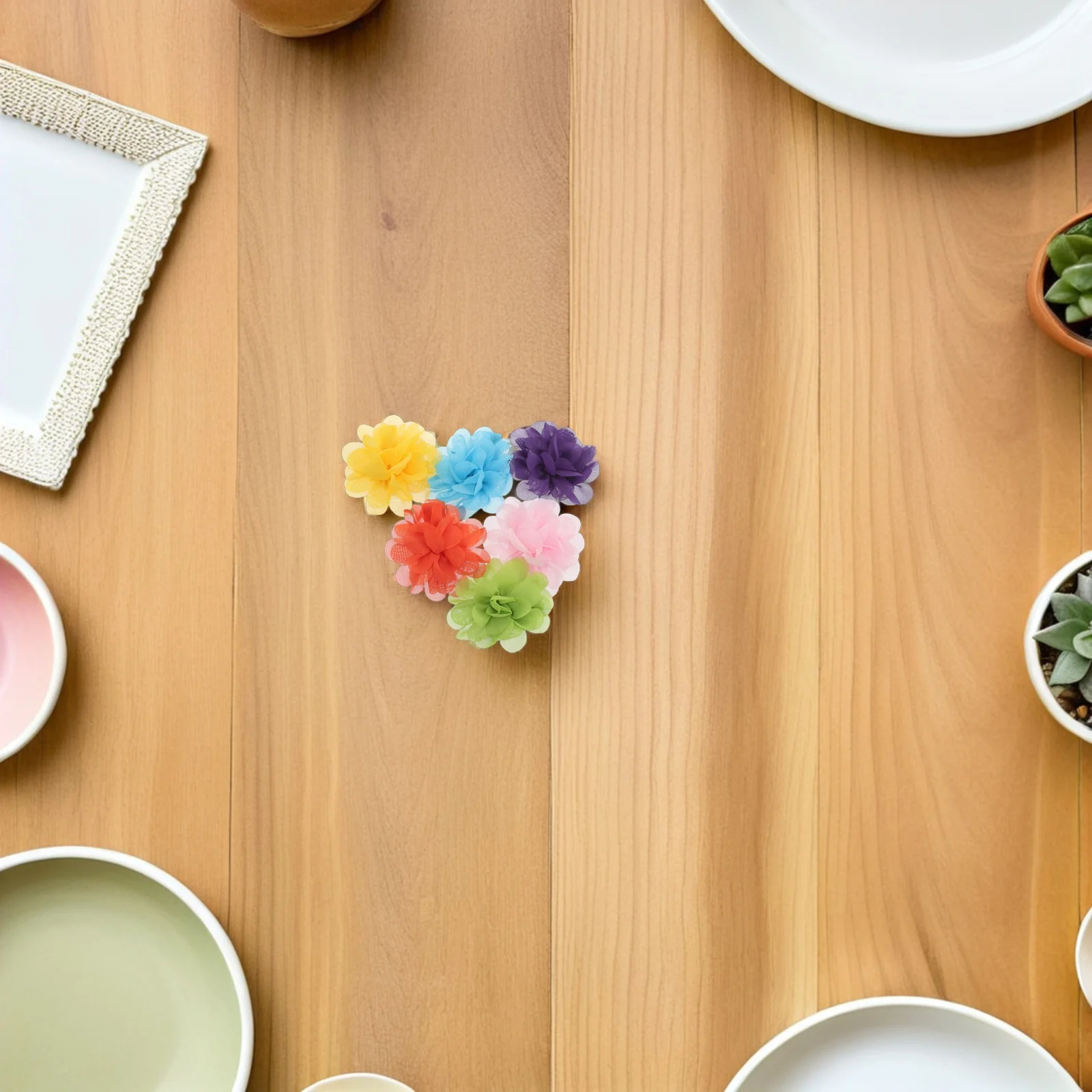 

30Pcs Mini Flower Hair Clips for Dogs Cats Chiffon Pet Grooming Birthday Bows Pet Flower Hair Clips Barrettes Party Accessories