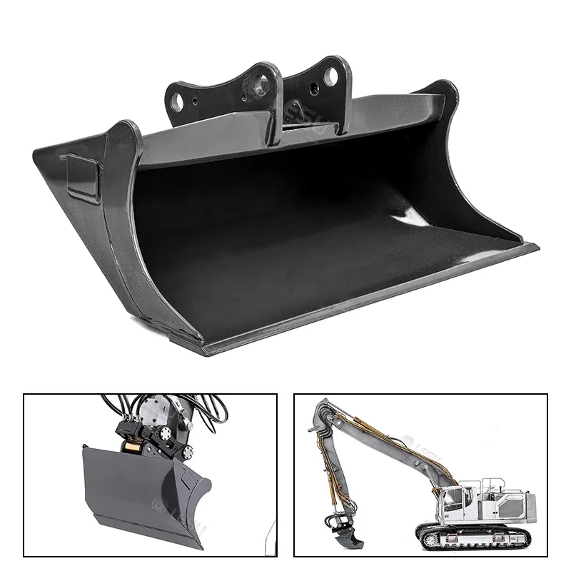 1/14 LESU RC Hydraulische Graafmachine Metalen Emmer voor Aoue ET30H ET26L LR945 SK500 LR960 ZX490 ET36L AC360 Radio Control Graver - afbeelding 2