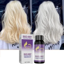 Professionele Paarse Shampoo Professionele Gele Verwijdering Post Verven Grijze Haarverzorging Gebleekt Gemarkeerde Shampoo Revitaliseren 30Ml