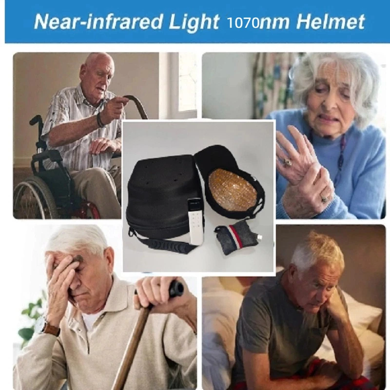 

Neurology Helmet 1070nm Photobiomodulation Therapy for Parkinson's Depression Enhance Brain Cognition Memory Improvement