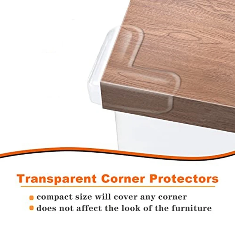 20 Pack Kit Corner Guards Clear Corner Protectors Stop Child Head Injuries Tables, Furniture & Sharp Corners (L-Shaped)