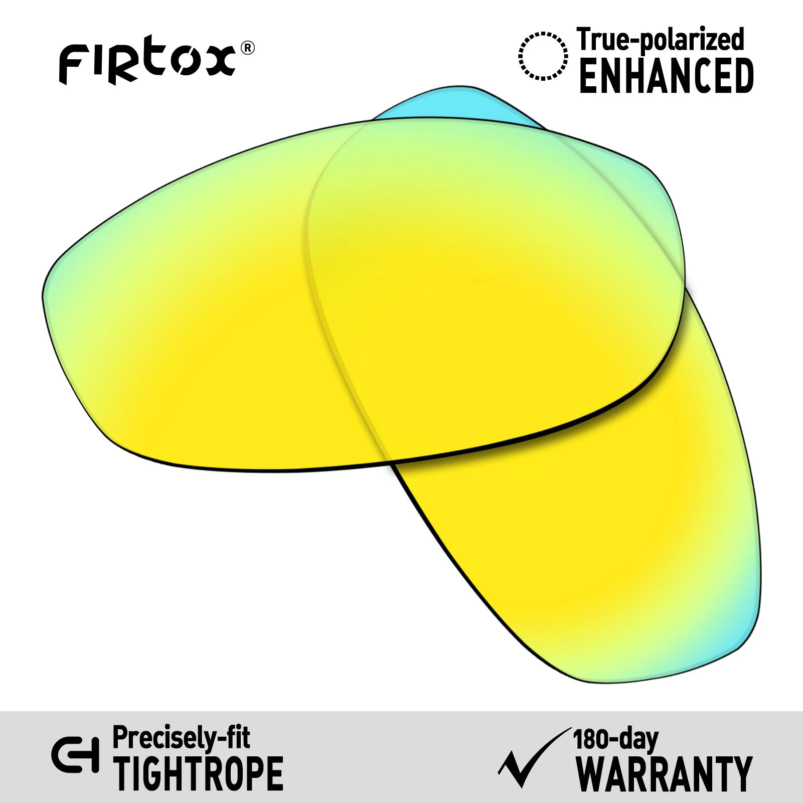 Firtox True UV400 Polarized Lenses Replacement for Oakley Tightrope OO4040 - 58mm Sunglasses (Lens Only) - Multiple Colors image 2