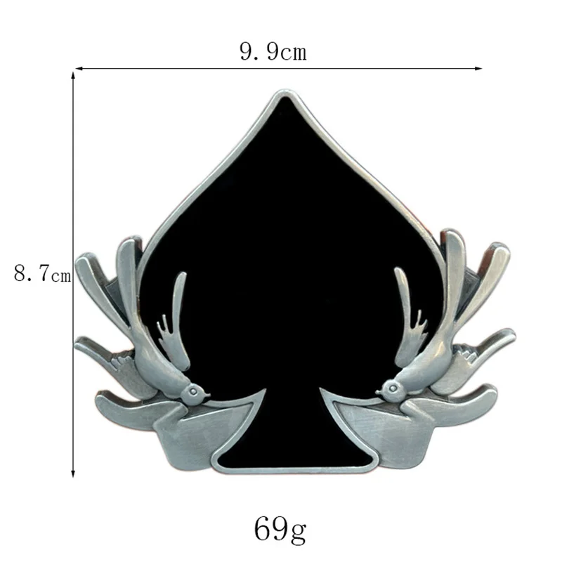 Dubbele Vogel Schoppen Riem Gesp Westerse Stijl