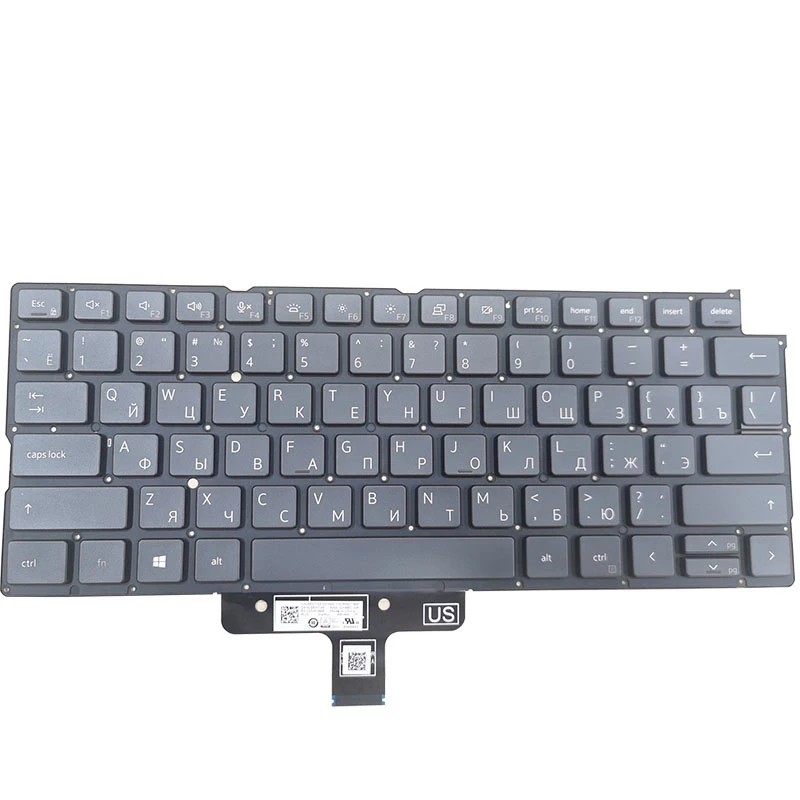 Imagem -02 - Teclado Portátil com Luz de Fundo para Dell Latitude 9420 em Eua Russo Francês Inglês ru fr Novo
