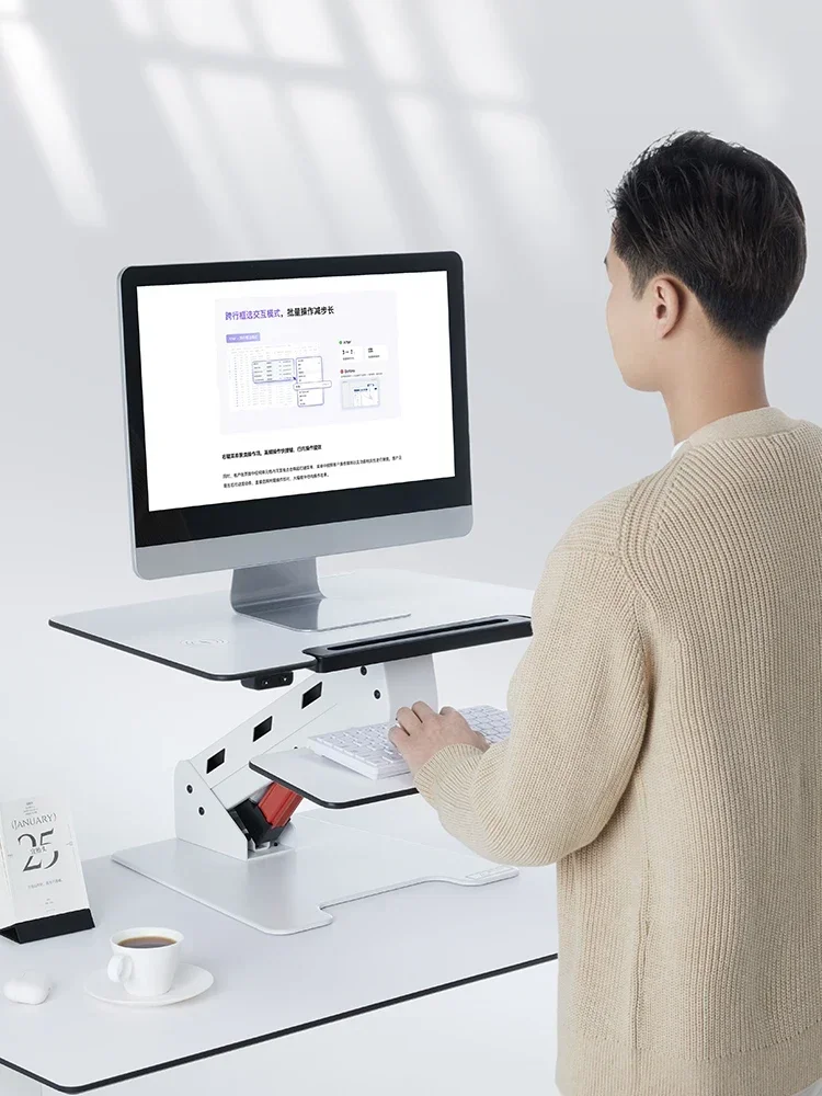 

Electric lifting computer stand-up lifting desk office folding lifting frame Hot sales