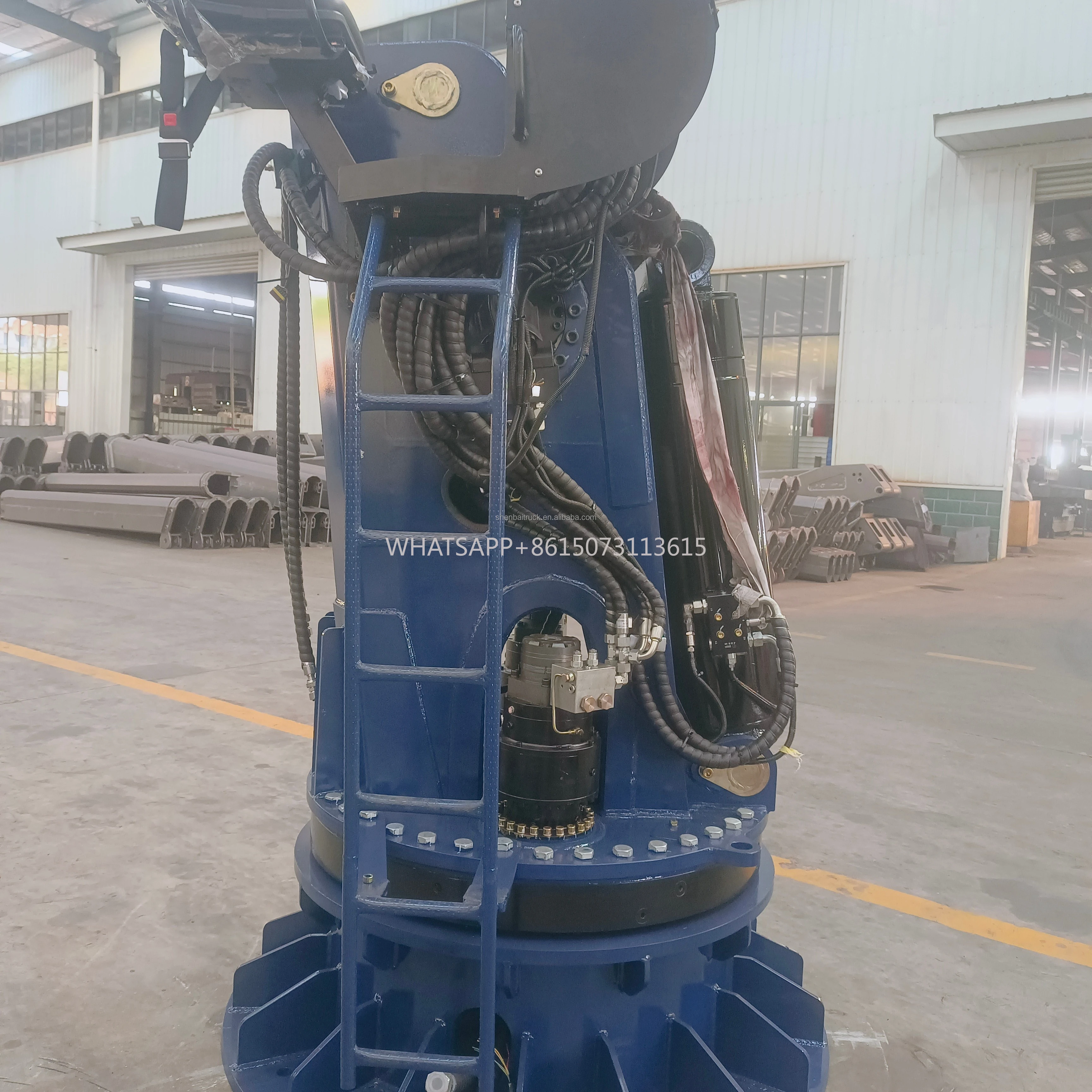 New 6Ton Knuckle Stiff Boom Small Boat Crane Floating Marine Deck Working Crane Marine Crane for Sale