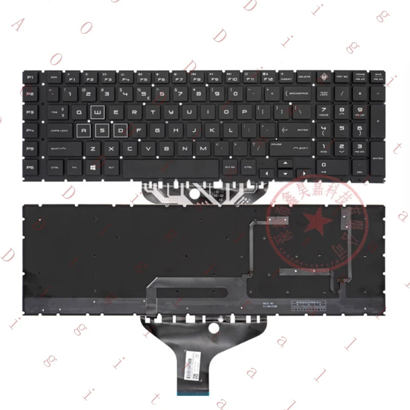 

WW For HP Omen 5 PLUS 6 Plus 17-CB TPN-C144 Laptop Keyboard with Coloful Backlit