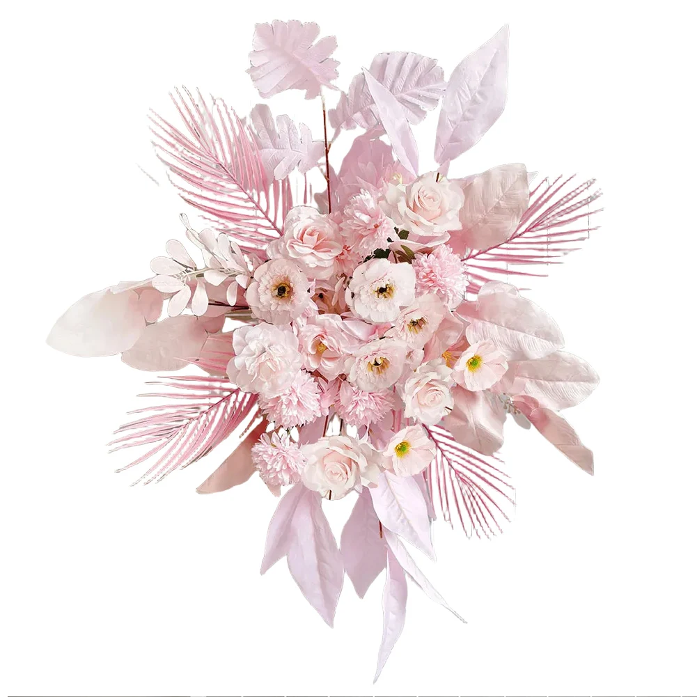 Artificial Flower Arrangement About 100*70cm Floral Arrangement Artificial Flowers Delicate Leaves Elegant Design