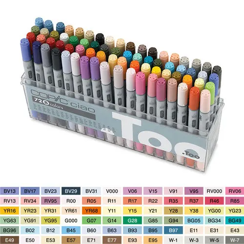 Japan Genuine Copic Ciao 3 Generation Soft Head Marker Pen ,8