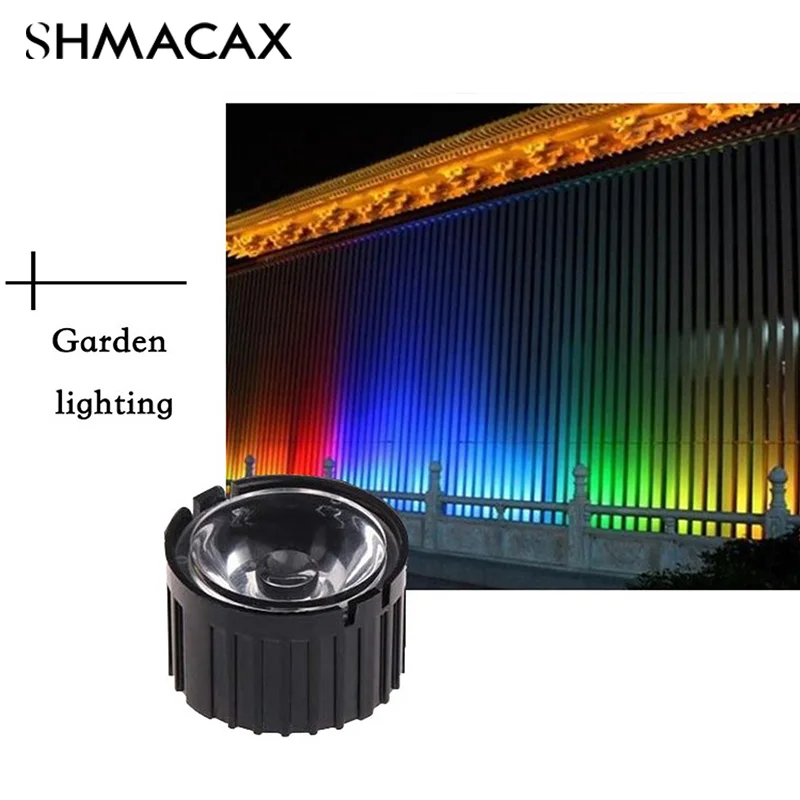 10Pcs High Power 1W 3W LED Lens 5/8/10/15/25/30/45/60/90/120 Degrees Reflector Collimator 20MM PMMA Acrylic Optical Lenses