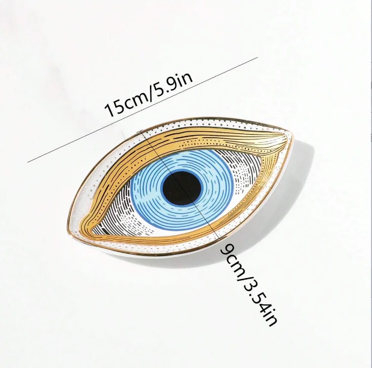 السيراميك مجوهرات طبق تخزين الصواني حلية طبق حلقة طبق عين الشر لوحة مجوهرات المنظم حاويات المنزل سطح المكتب ديكو
