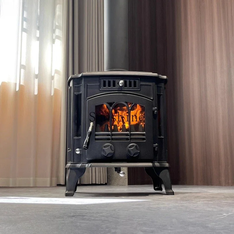 Senmei European cast iron real fire fireplace wood burning heating stove B & B villa home ZRX1