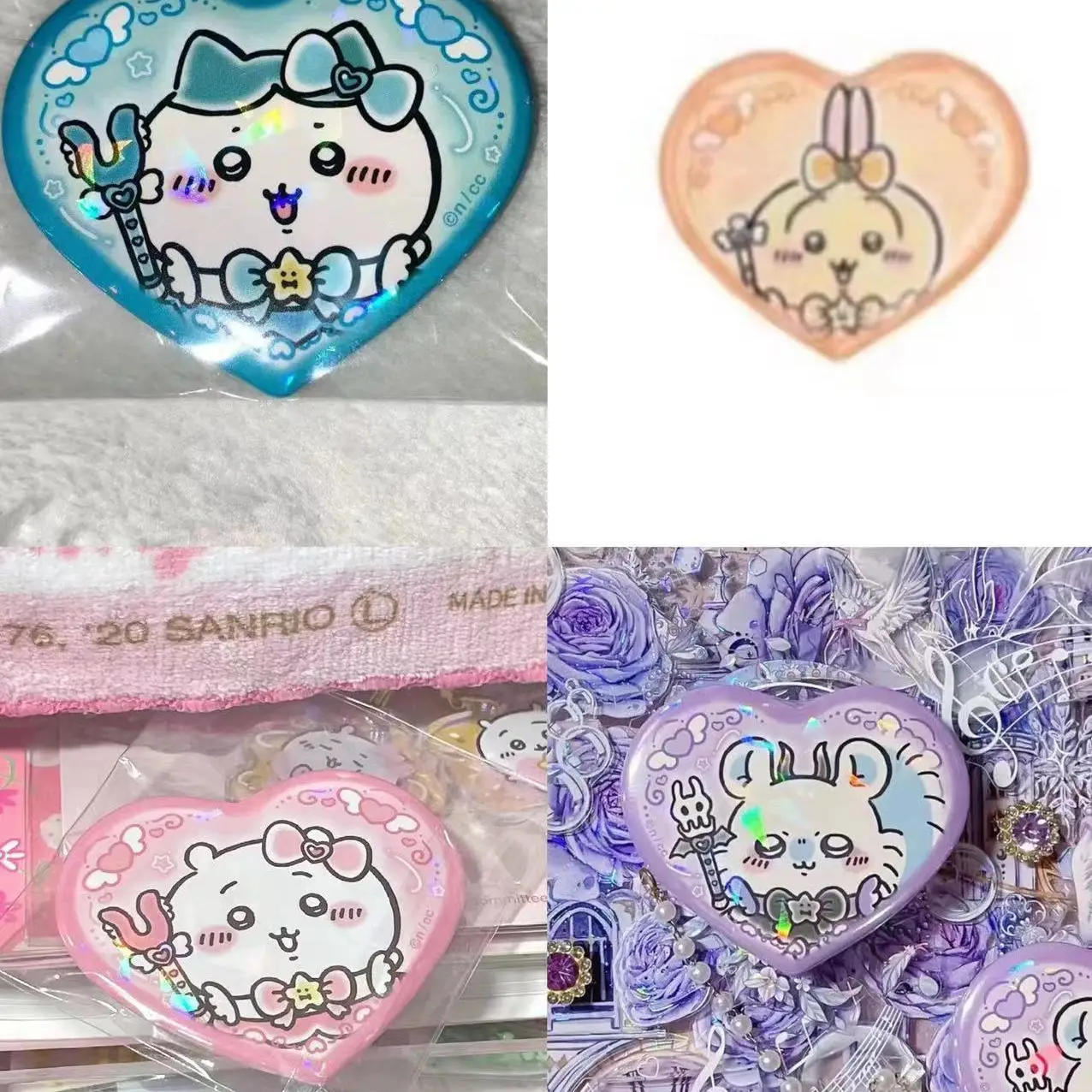 バッジ大セール！ちいかわピンクラブバーチハチワレウサギモモンガ漫画周辺グッズ可愛いバッジバッグ飾り友達へのプレゼント