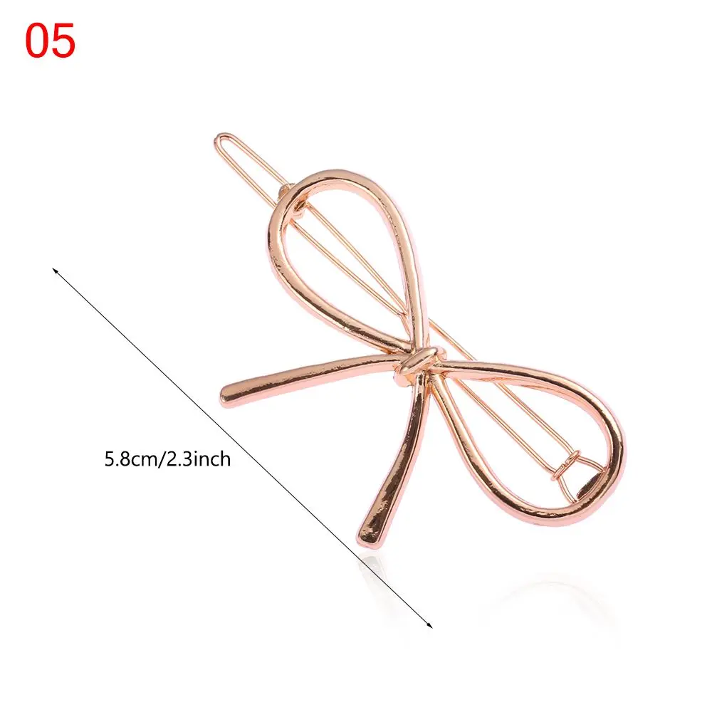 

Fashion Barrettes Hair Styling Bobby Pins Geometric Hairpins Star Heart Hair Pins Metal Hairclips Knot Hair Clip