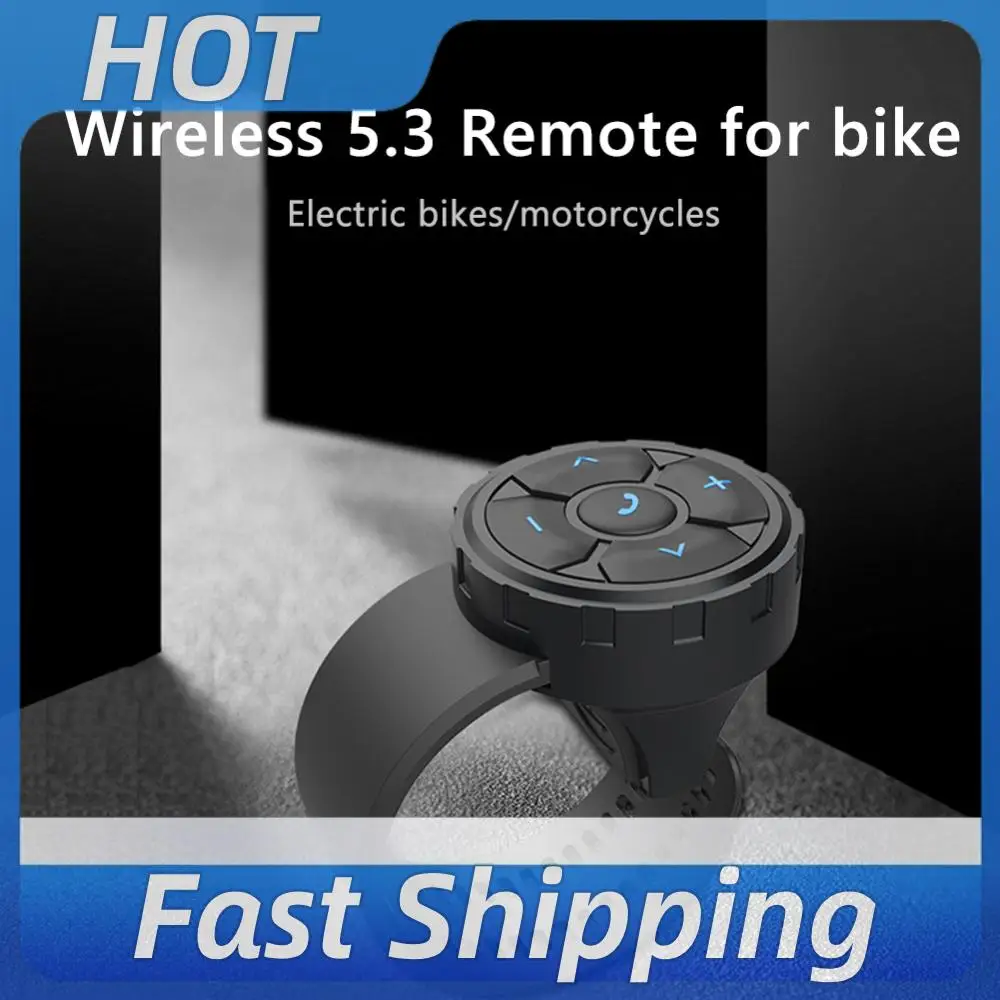 Controle remoto sem fio inteligente, compatível com bluetooth, chamada telefônica mãos-livres para capacete, fone de ouvido, guidão de motocicleta/bic
