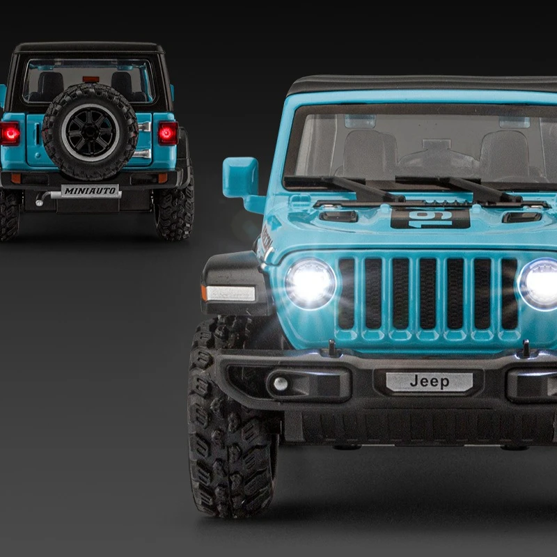 1:32 ジープラングラールビコン 1941 合金車モデル金属ダイキャスト車両サウンドライトプルバック車のおもちゃ子供のギフト