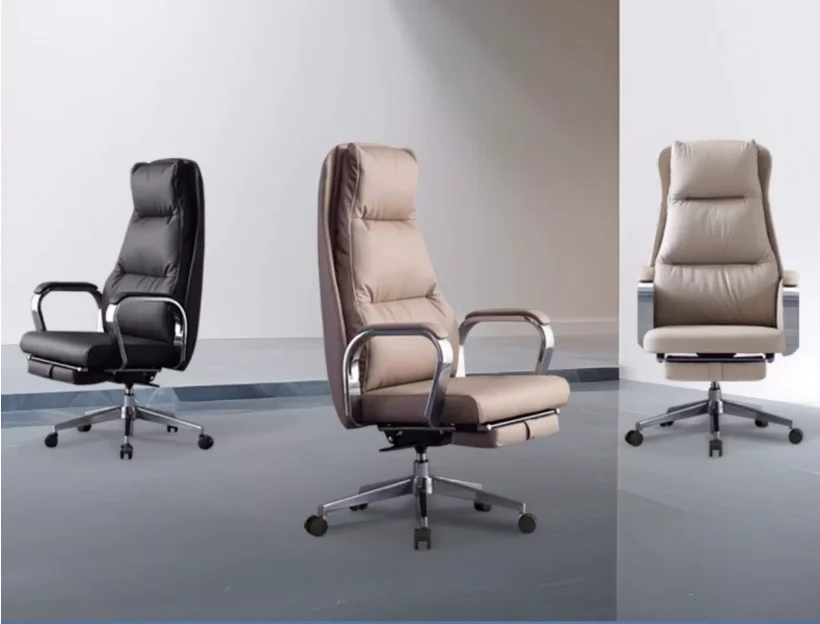Boss chair leather office chair can lie down, computer chair home business high conference room