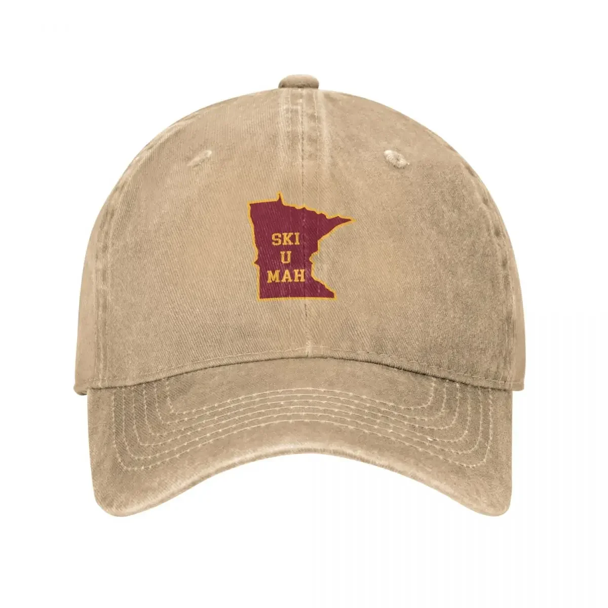 Ski U Mah MN Outline Baseball Cap sun hat beach hat Luxury Brand Uv Protection Solar Hat Men Luxury Brand Women's