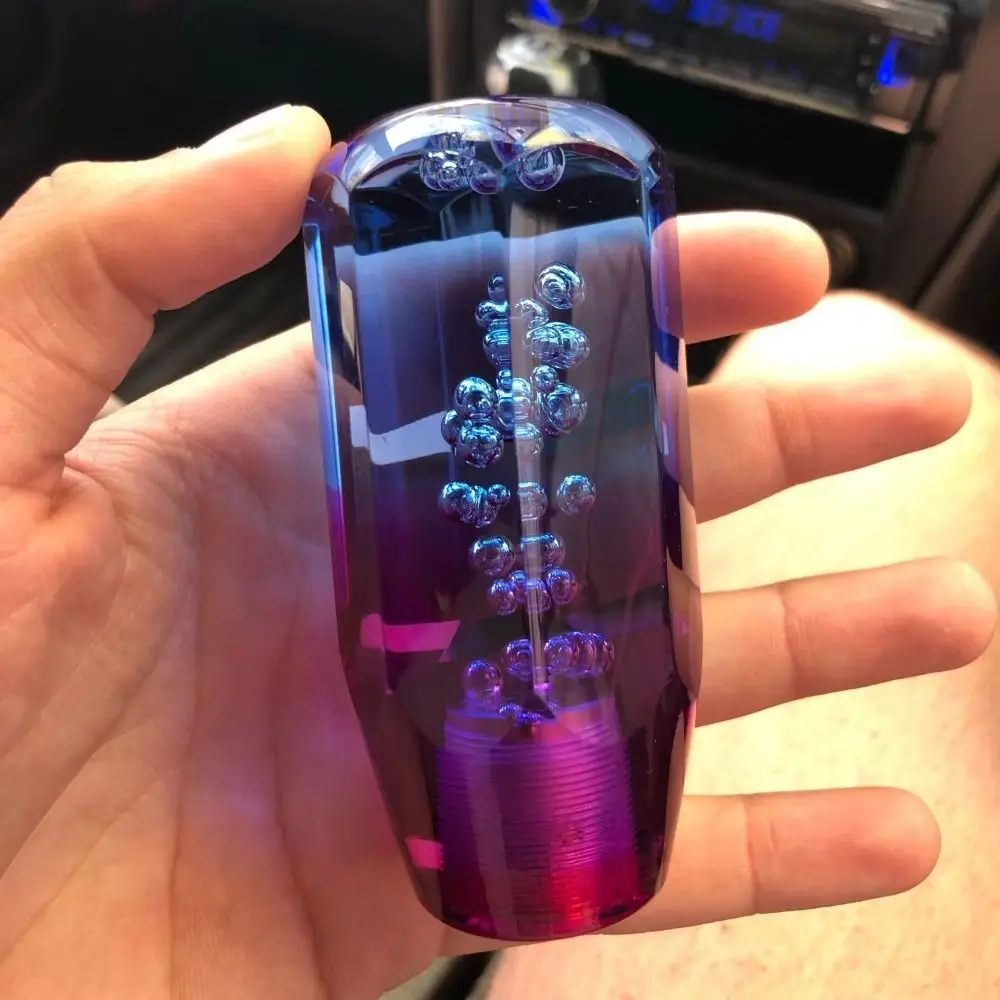 

Transparent Bubble Gear Shift Knob Crystal Transparent Crystal Style Manual Shift Knob 10CM Gear Shifter Head