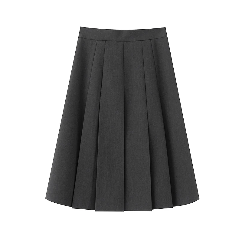 

Повседневная плиссированная юбка для глаз, женская юбка-зонтик трапециевидной формы с высокой талией, студенческая юбка для поездок на работу, лето 202, юбка-миди