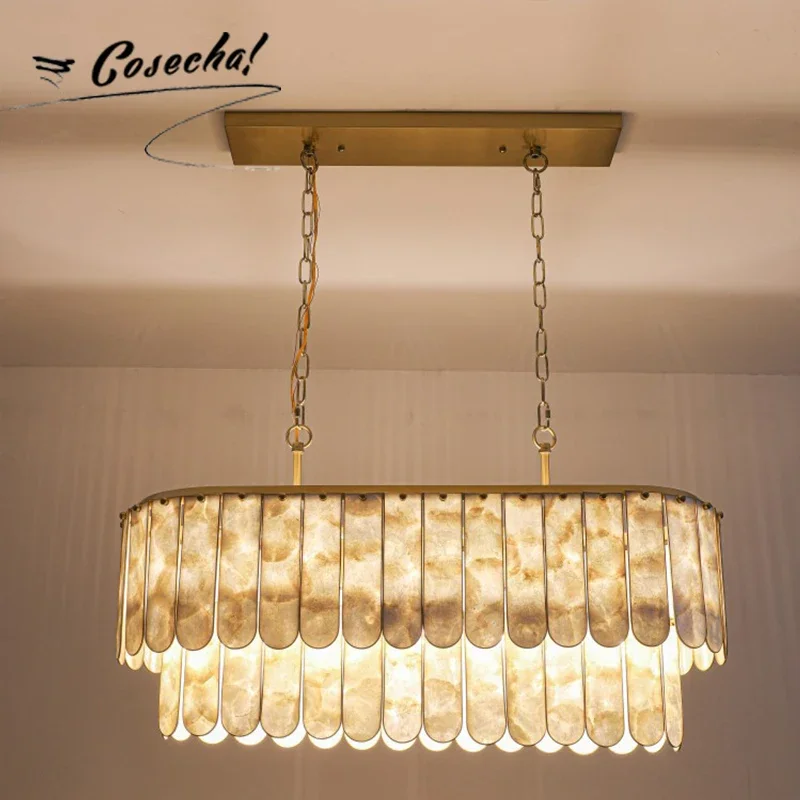 

Large Shell Chandelier Lighting In Living Room Modern Shell Pendant Chandelier For Bedroom Dining Room Lobby Kitchen Restaurant
