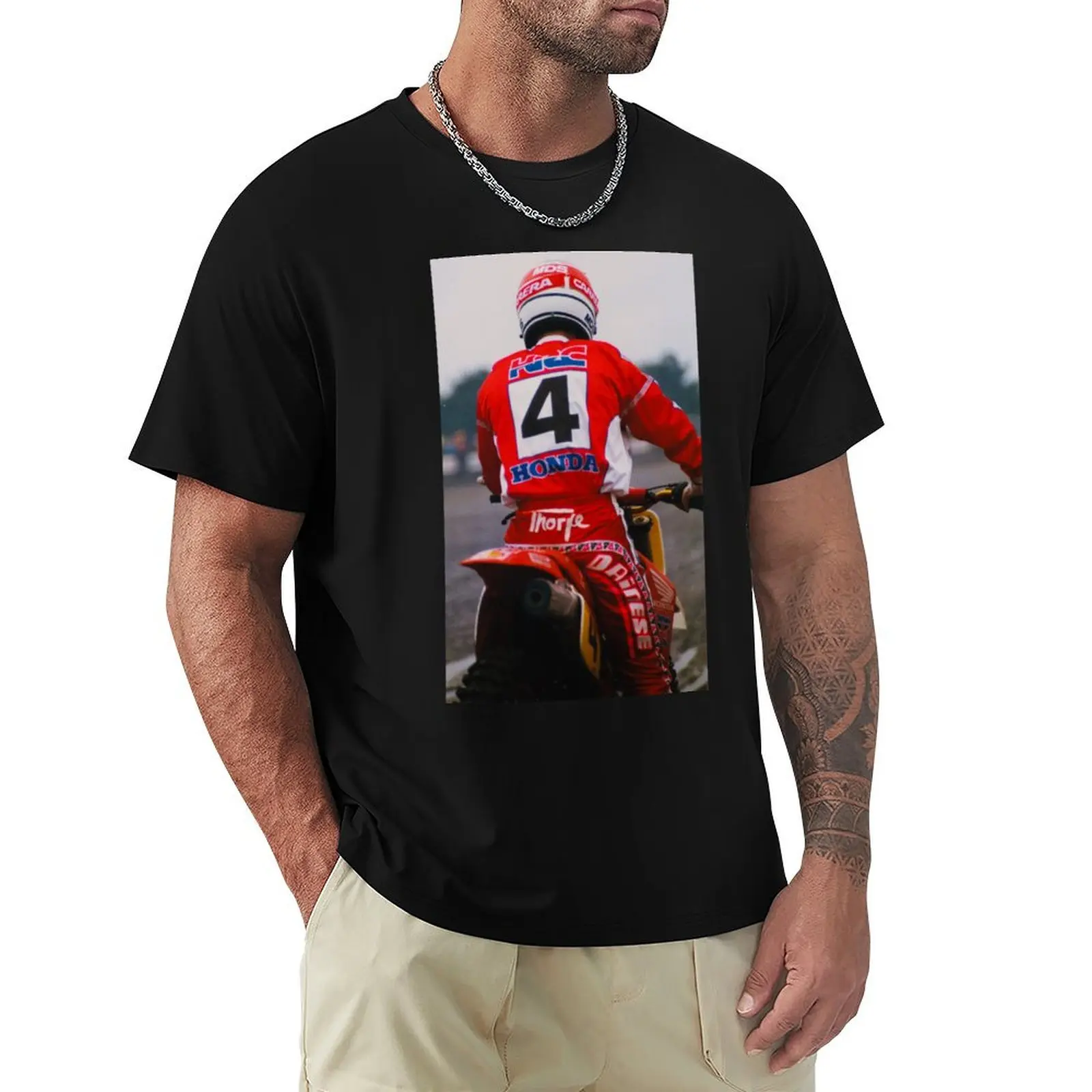 

Dave Thorpe Motocross T-Shirt sweat street wear mens workout shirts