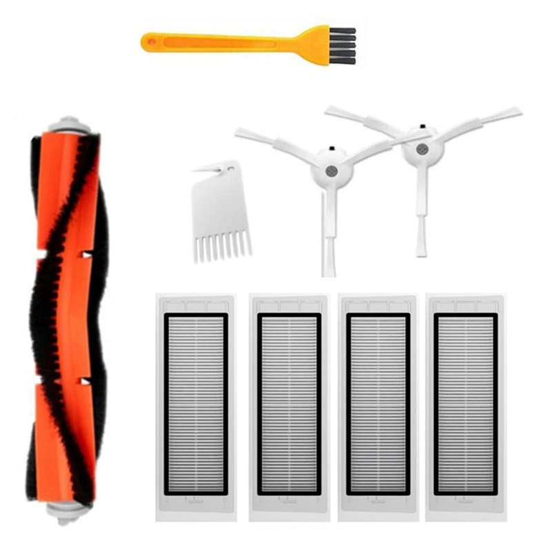 

ABLQ HEPA-фильтр, боковая щетка, пылесборник для Xiaomi 1S MI Robot Vacuum 2, Roborock S50 S51 S5, запчасти для пылесоса, аксессуары