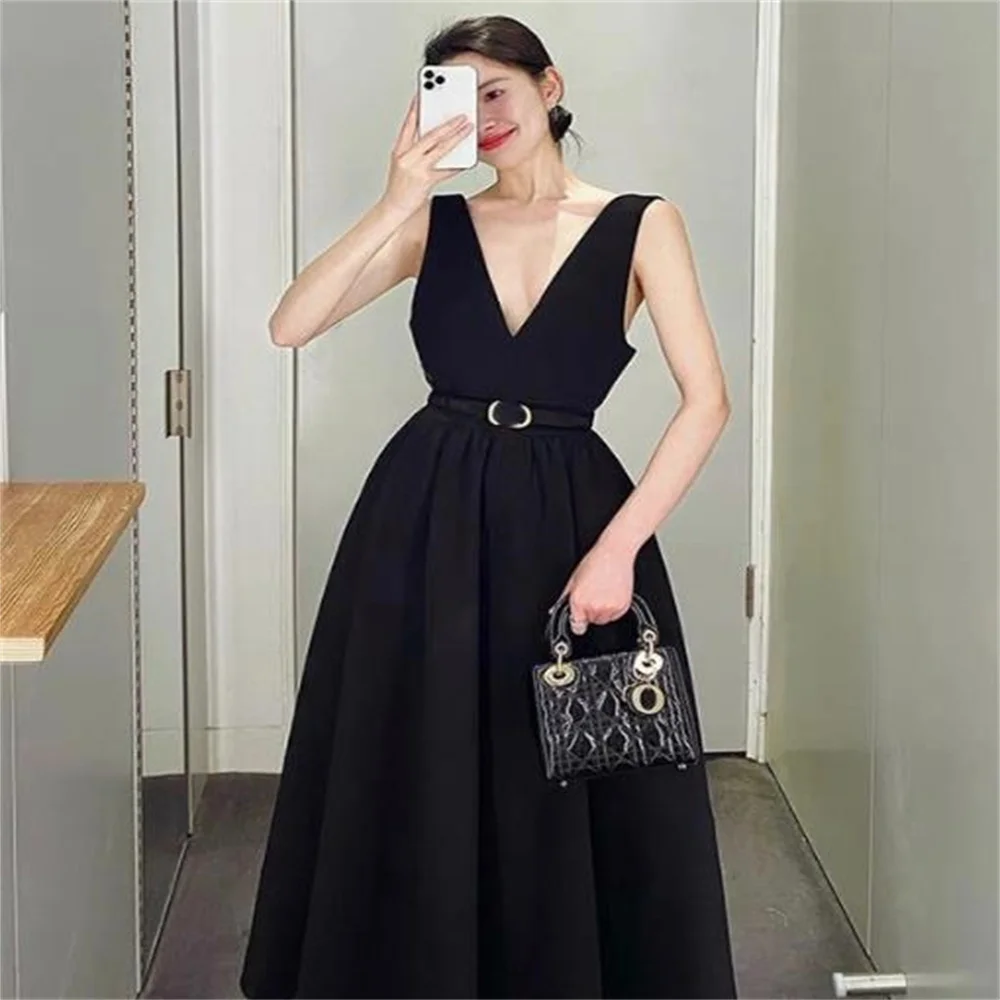 

Fashion suspender dress women summer new design long dresses for occasions elegant wedding party dresses women