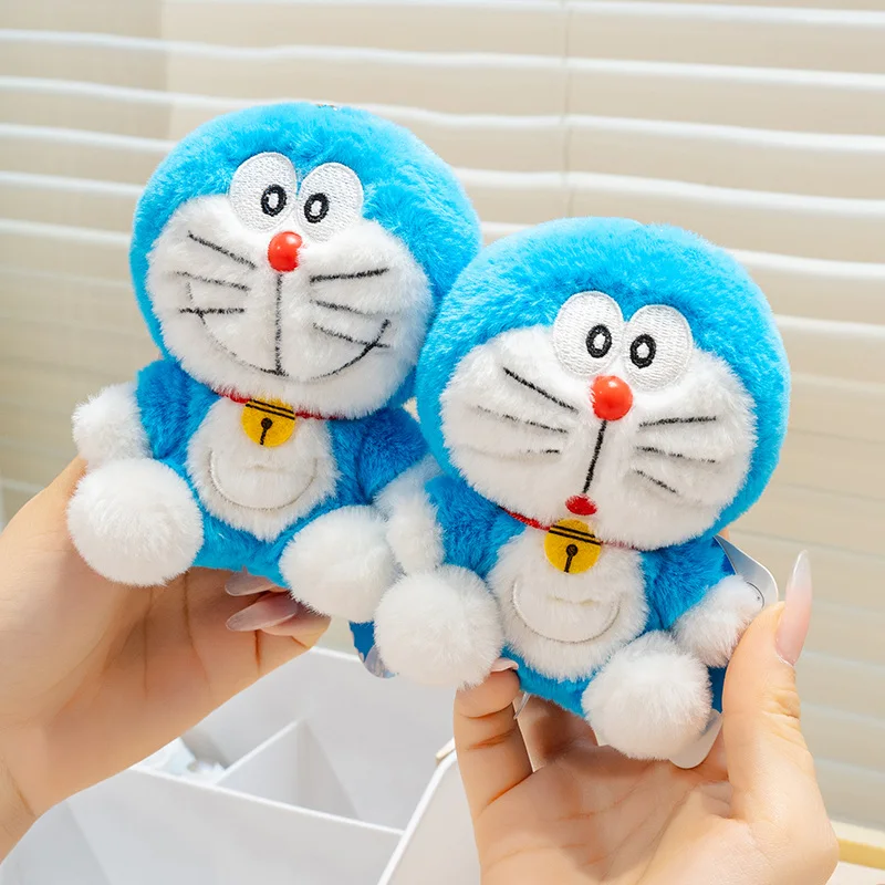 

10 см плюшевая подвеска Doraemon, милая мягкая плюшевая кукла Дорами, подвеска на рюкзак, брелок, подарки на день рождения