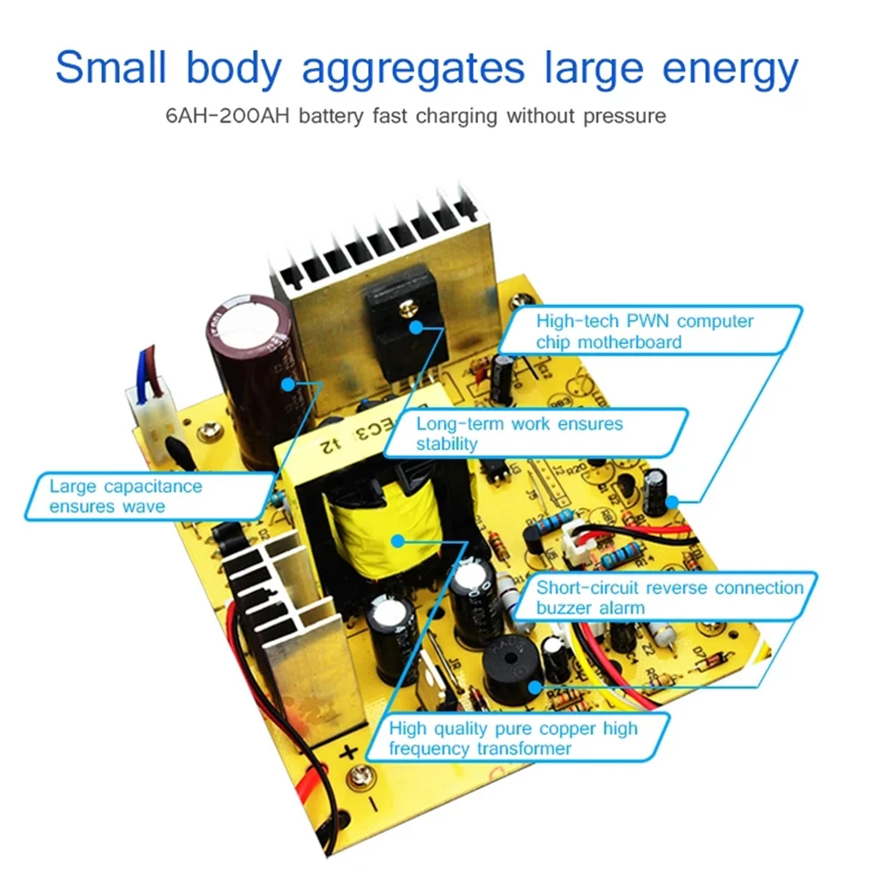 XOJOX Car Battery Charger Repair All-in-one 12v24v Charger Intelligent Pulse Repair EU Plug US Plug UK Plug AU Plug