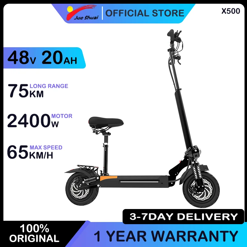 

Электрический самокат 48 В, 20 Ач, 2400 Вт, мощный двухмоторный электронный самокат, 65 км/ч, максимальная скорость, складной электрический самокат с сиденьем для взрослых