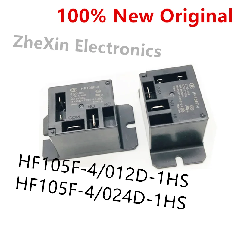 5PCS/Lot  HF105F-4/012D-1HS 、HF105F-4/024D-1HS 、HF105F-4/220A-1HST  New High Power Relay  HF105F-4-012D-1HS、HF105F-4-024D-1HS