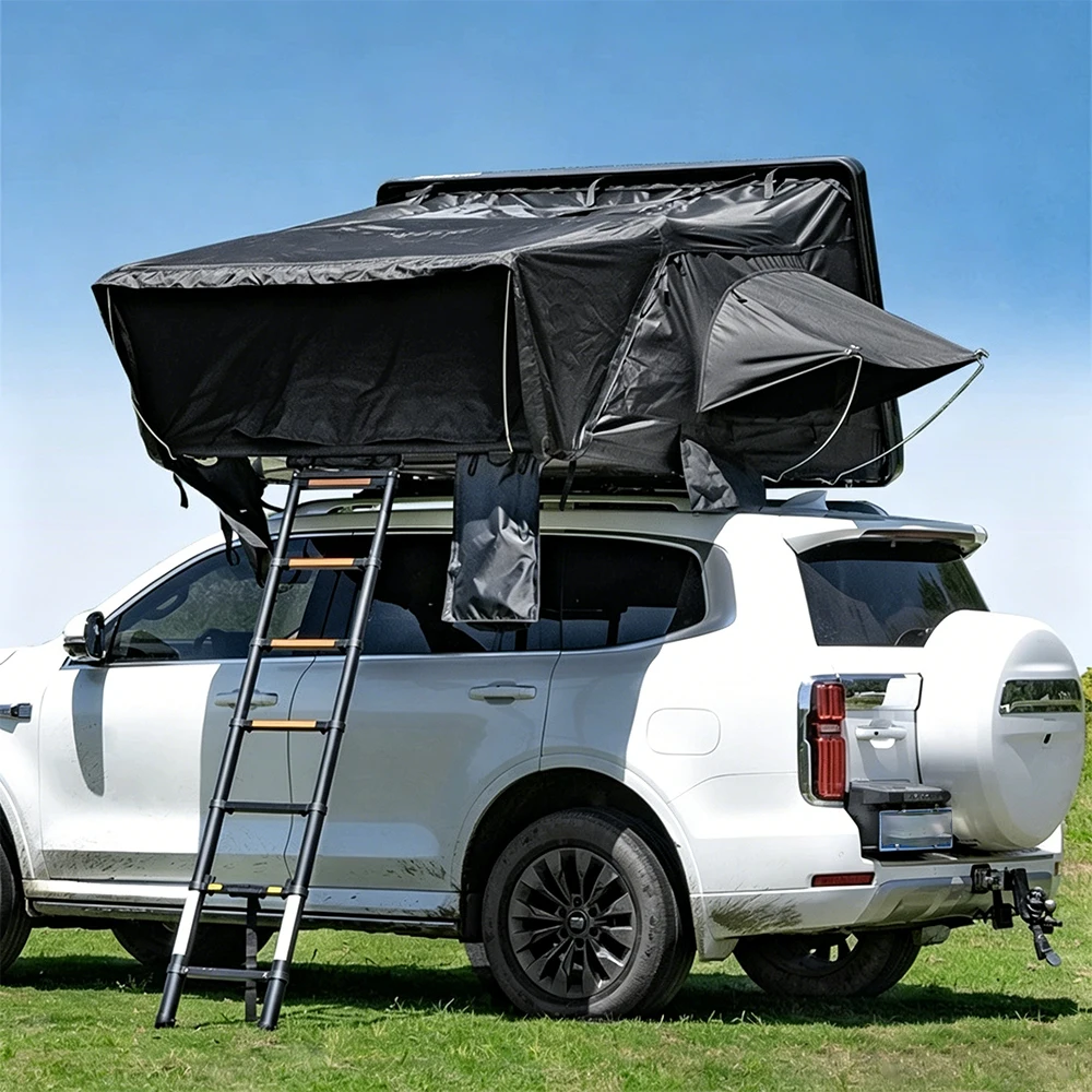

AlpinePeak Gear Roof Top Tent Hardshell Outdoor Waterproof 2-4 Person SUV Aluminum Four-Season Quick Setup