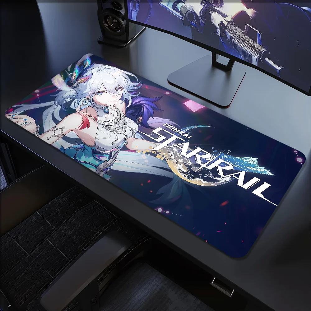 Yao Guang  Honkai Star Rail Game s Mouse Pad Large Desk Mat Keyboard Ergonomic Office Rubber PC Non-slip Anti-fray Home Custom