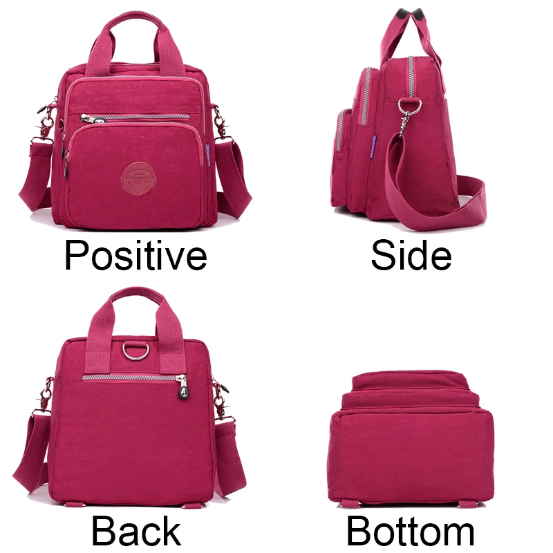 Women Nylon Leather Travel Backpack Female Bagpack School Shoulder Hand Bags For Women 2024 New Back Pack Mochilas Sac A Main