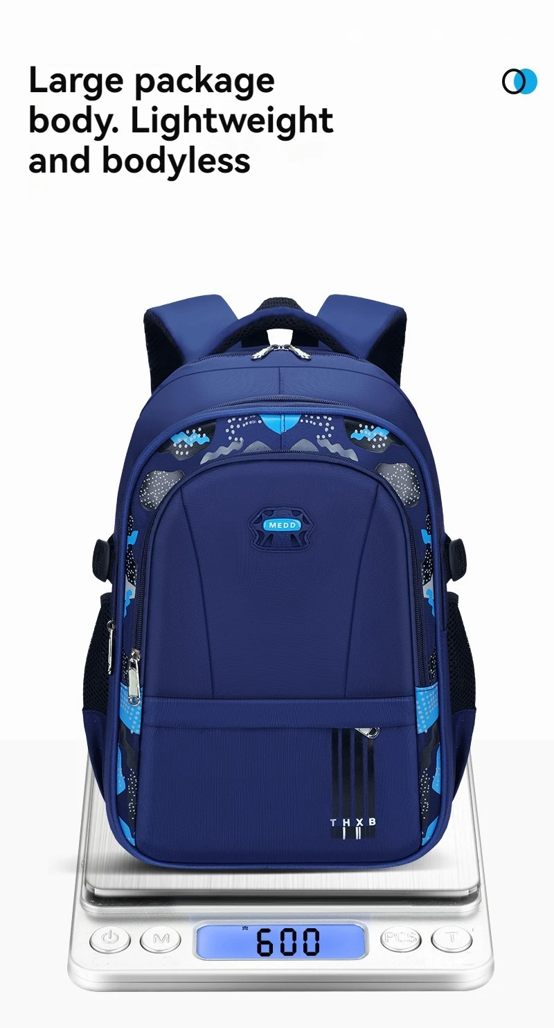 New Elementary School Students Schoolbag Boys 1-3-6 Grades 6-12 Years Old Lightweight Leisure CHILDREN'S Shoulder Bag Large Capa