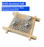 1060/1070 Aluminum Beads Pure Aluminum Ball Diameter 0.5mm  0.9mm 1mm-6mm - 9.5mm 10mm -18mm-30mm High Quality Smooth 1-200pcs