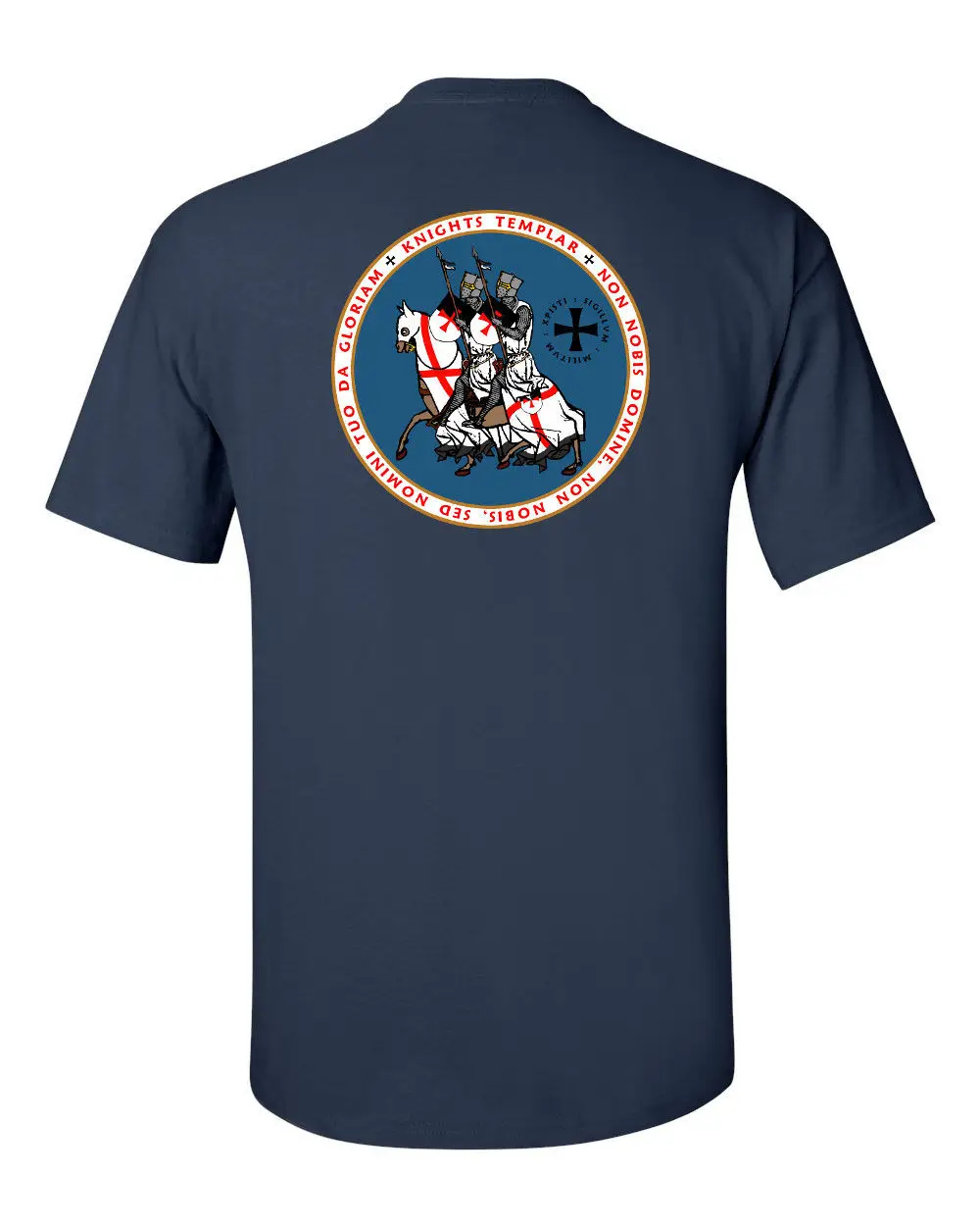 Knights Templar Seal T-Shirt 100% Cotton O-Neck Short Sleeve Casual Mens T-shirt Size S-3XL
