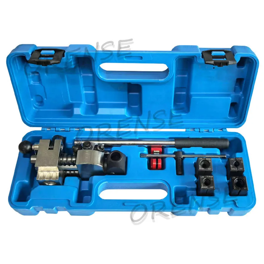 45 Degree Professional Brake Line Flaring Tool Kit for Single And Double Flares, 3/16