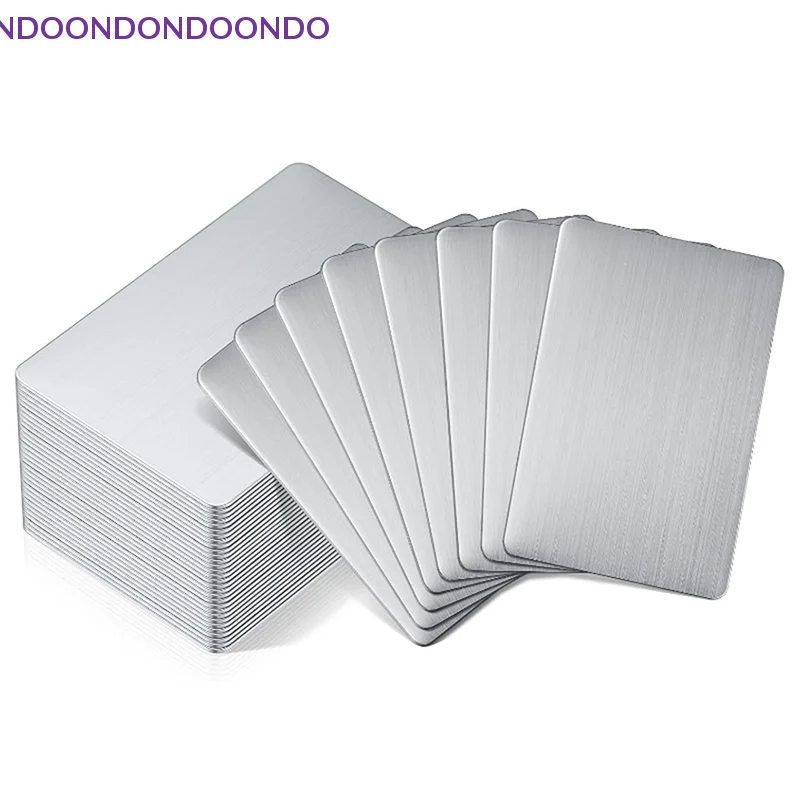 

Office Cards Blanks for Engraving; Durable Stainless Steel Business Card Blanks